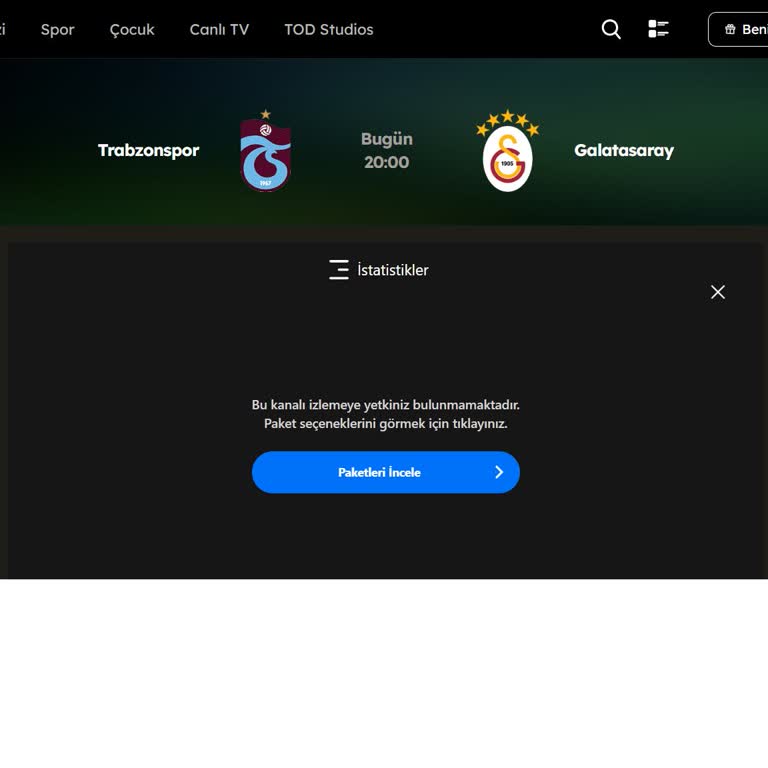 Ödediğim Spor Extra Paketi Aktif Değil Ve Maçları İzleyemiyorum