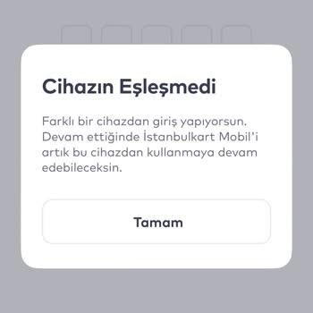 İstanbulkart Mobil Uygulamasında Cihaz Eşleşme Hatası