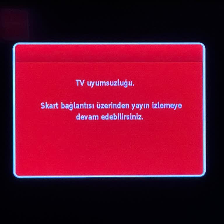 Maç Yayınları İçin TV Uyumsuzluğu Ve Ücretsiz Teknik Destek Talebi
