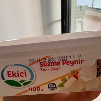 Ekici Tam Yağlı Süzme Peynirinde Bozulmuş Tat Ve Sağlık Endişesi