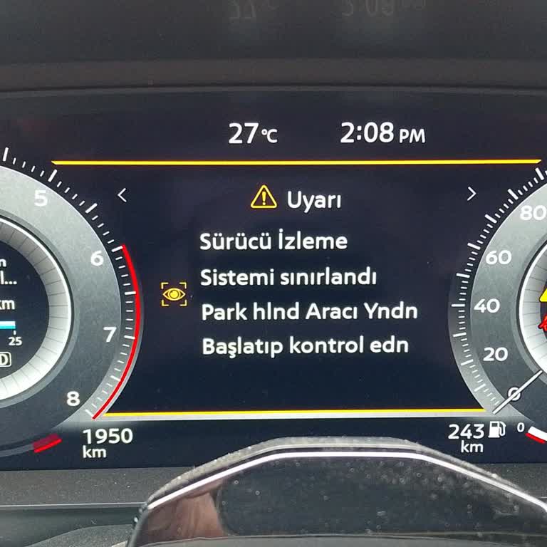 Sıfır Nissan Qashqai'de Sürücü Takip Sistemi Arızası Ve Servis Gecikmesi