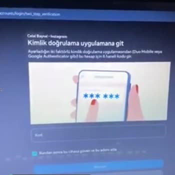Instagram Kimlik Doğrulama Problemi