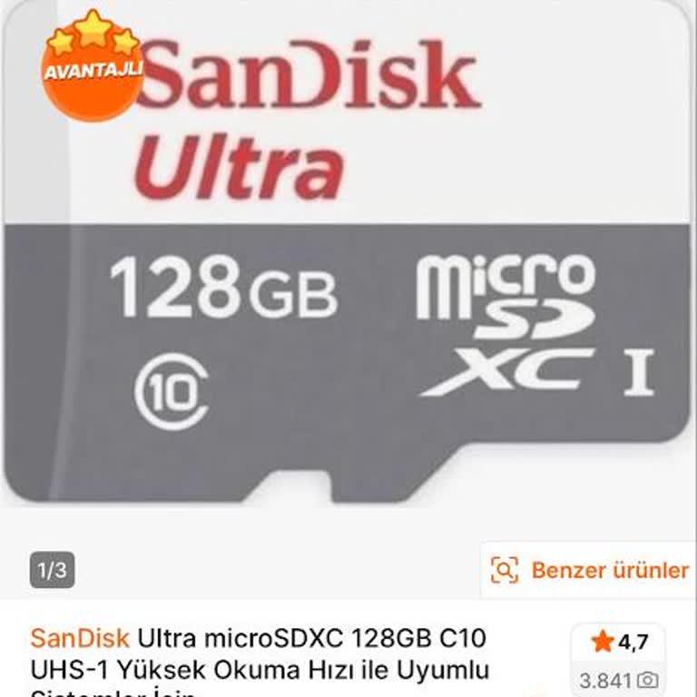 Sahte 128 GB MicroSD Kartı Satışı Ve İade Talebi