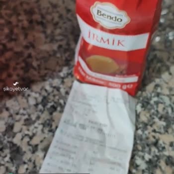 A101 Bendo Marka İrmikten Canlı Tırtıl Çıktı