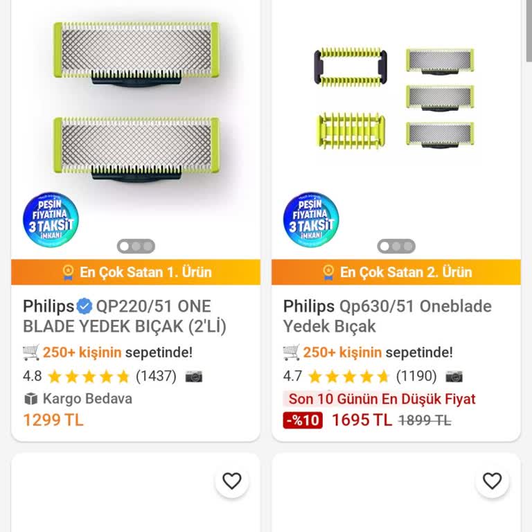 Yüksek OneBlade Yedek Uç Fiyatları Tüketiciyi Mağdur Ediyor