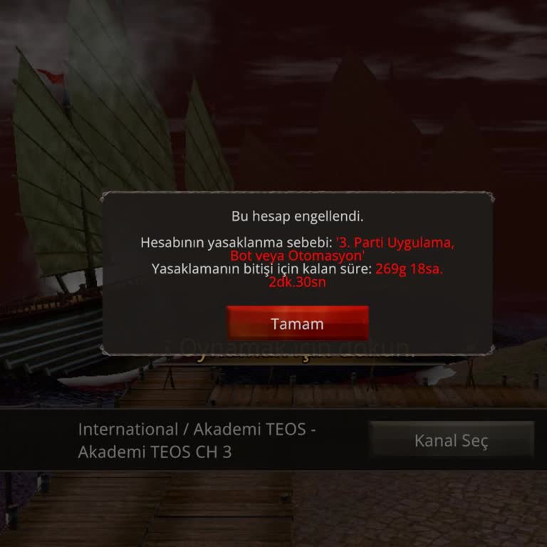 Royale Online Hesabım Haksız Şekilde Banlandı