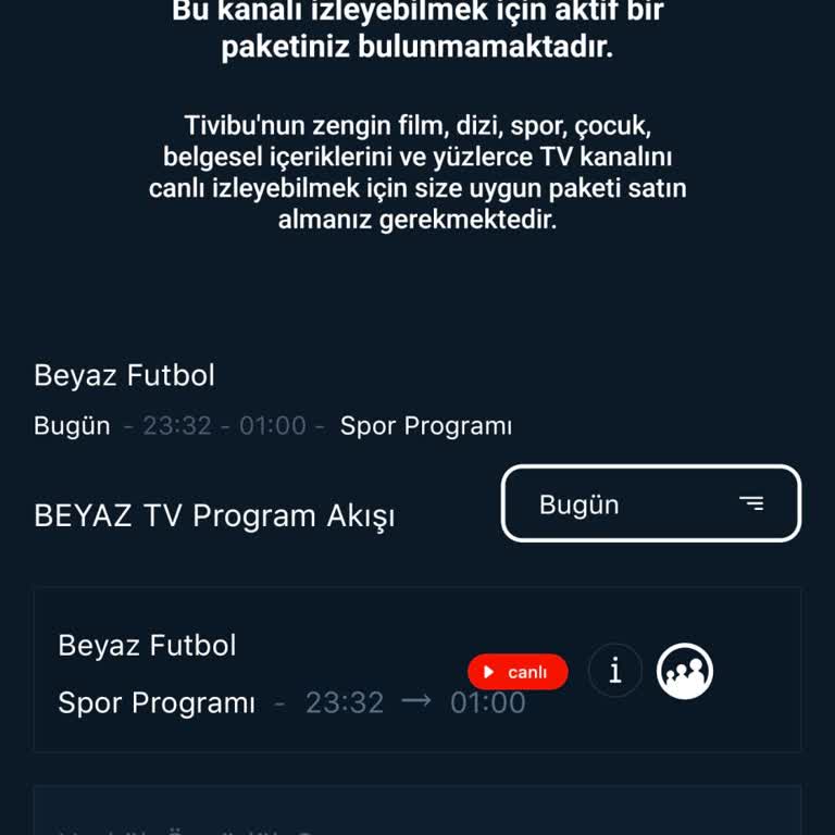 Aktif Paketime Rağmen Tüm Kanallarda İzleme Hatası
