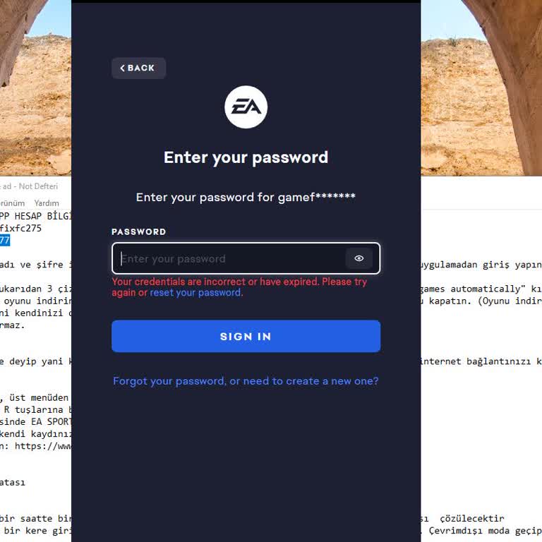 EA Hesabı Giriş Sorunu Ve 260 TL İadesi Talebi