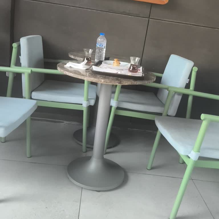 Sanko Park Simit Sarayı Dış Masalar Kirli Ve Bakımsız