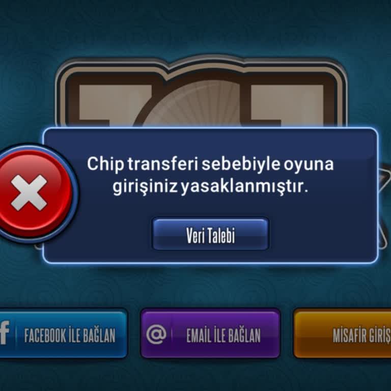Haksız Ban Nedeniyle 101 Okey Plus Hesabımda Chip Ve Biletlerime Erişilemiyor