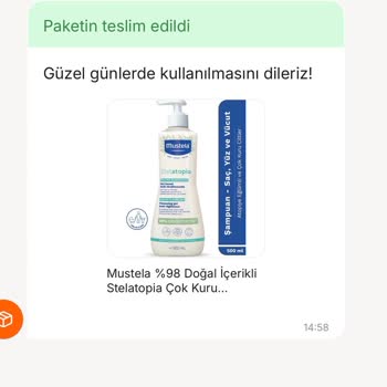 Hepsiburada’da Mustela Şampuanında 500 ml Olması Gereken Ürün 200 ml Gönderildi