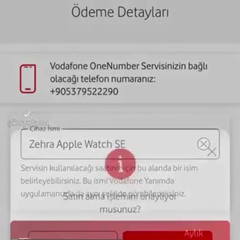 Vodafone One Number Hatası