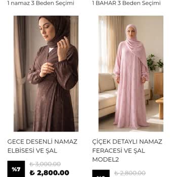 Mirelya Tesettür Namaz Elbisesi Şalı Eksik Gönderildi Ve İade Talebim Reddedildi