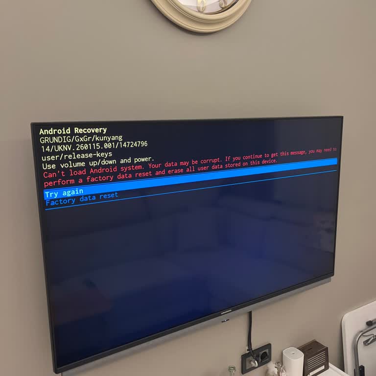 Güncelleme Sonrası TV Android Kurtarma Modunda Kilitlendi