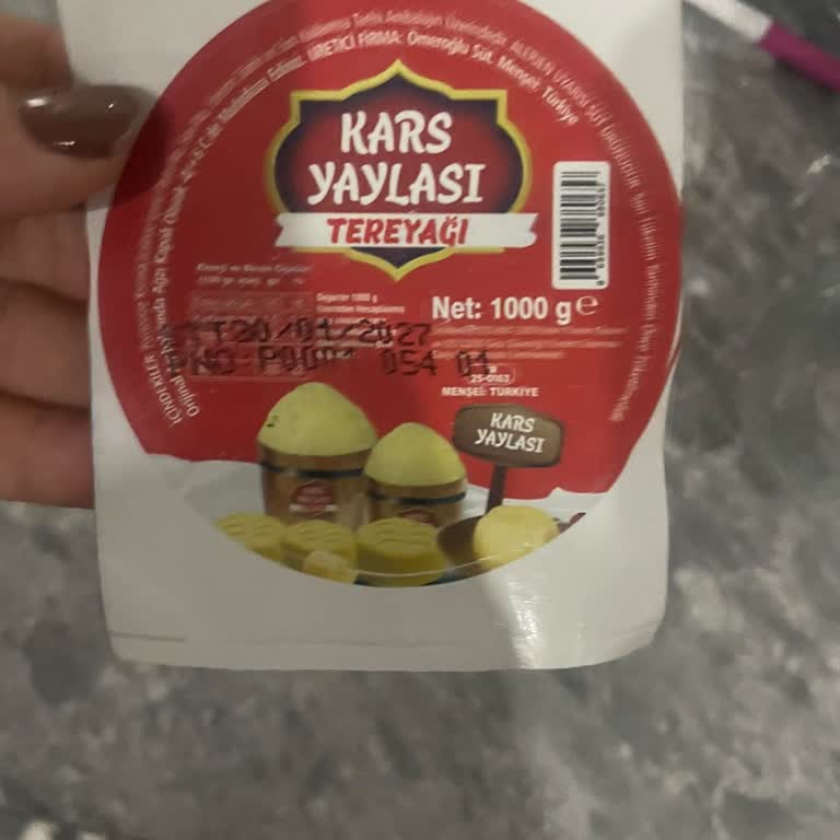 Kars Yaylası Markalı Kaşar Peyniri Ve Tereyağının Bozulmuş Ve Sahte Olması