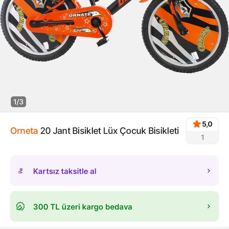 Orneta Çocuk Bisikletinin Tekrarlanan İptalleri Ve Teslim Edilmemesi