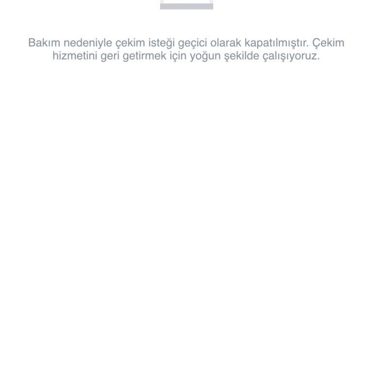 One Çekimlerinin Bakım Nedeniyle Kapatılması Ve Bilgilendirme Eksikliği