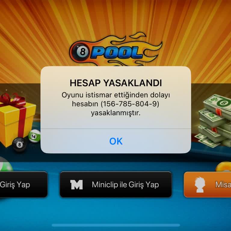 8 Ball Pool Hesabımın Haksız Banı Ve Açıklama Talebi