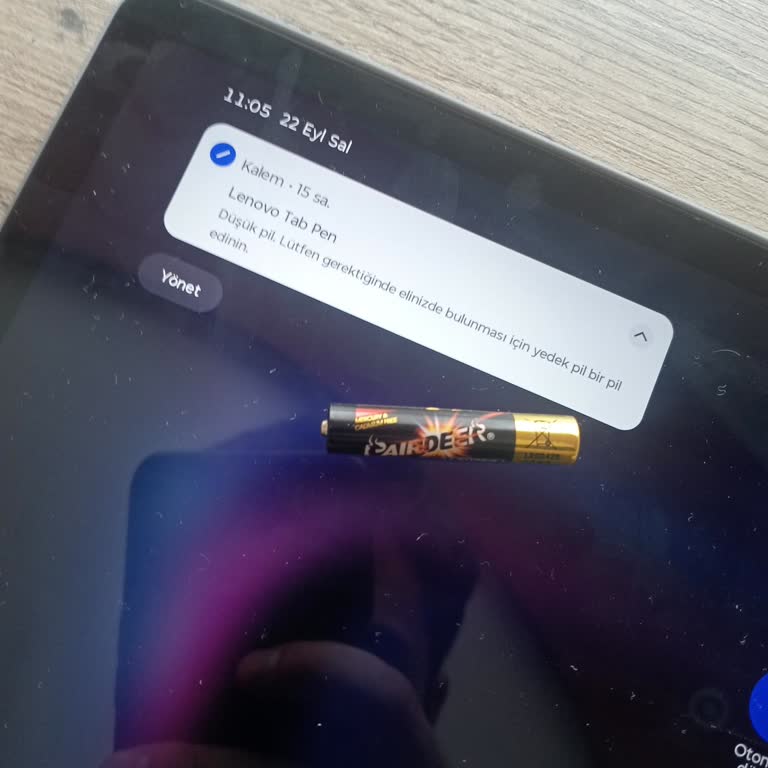 Lenovo Ideapad Tab Kalem Pili Bulunamıyor, Kullanılamaz Durumda
