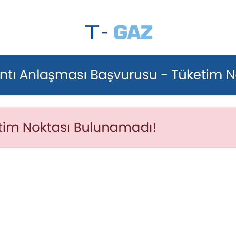 T‑Gaz Mobil Uygulama Bağlantı Anlaşması Hatası Ve Uzaktan Çözüm Talebi