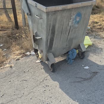 Yozgat Sorgun Yenidoğan Mahallesi Kırık Çöp Konteyneri İçin Acil Yeni Kapaklı Çözüm Talebi