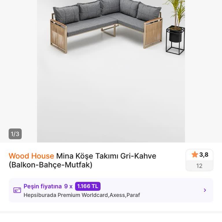 Vivense'den Alınan Bahçe Köşe Koltuğu İçin Çifte Fiyat Ve Yanlış Teslimat Şikayeti