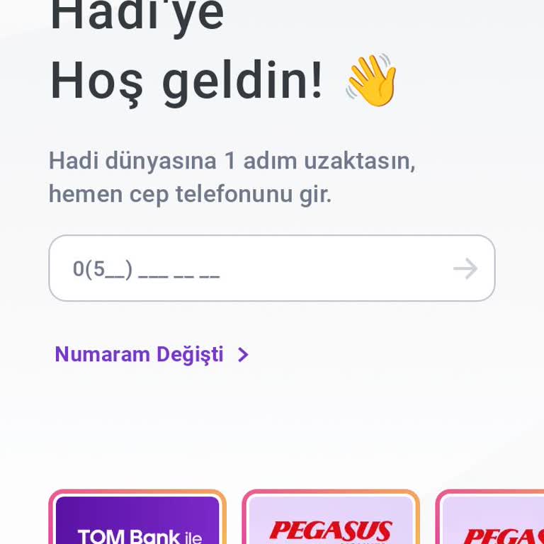 Hadi Kart Mobil Uygulamasında Şifre Ekranı Çıkmıyor Ve Hesaba Erişilemiyor