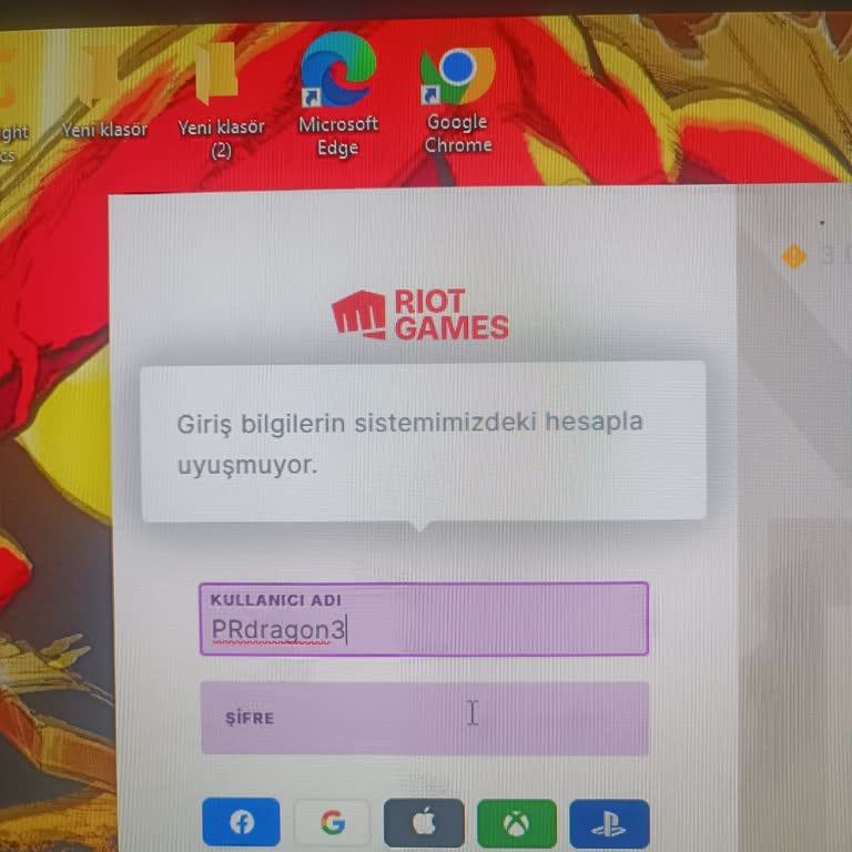 Oyun Dinar'dan Satın Alınan Valorant Hesabına Giriş Bilgileri Uyuşmuyor Ve 350 TL İade Talebi