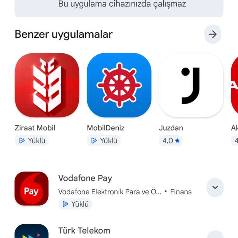 Redmi 13'te Vodafone Yanımda Uygulaması İndirilemiyor