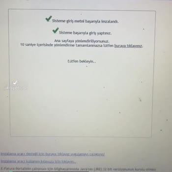 Gelir İdaresi Başkanlığı Elektronik Fatura Portalında Sıkıntı Var!
