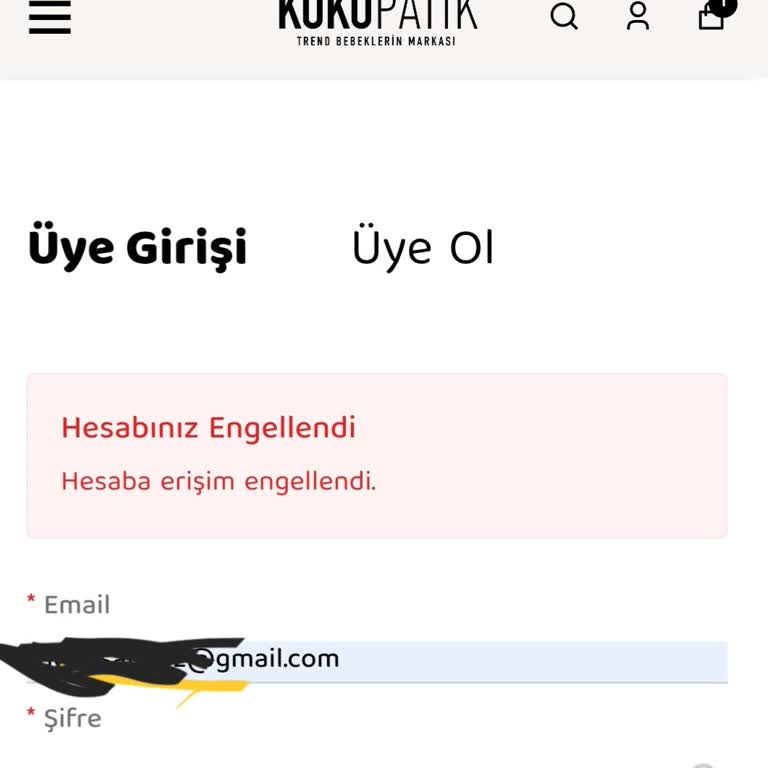 Hesabım Engellendi Ve Sipariş Takibi Yapılamıyor