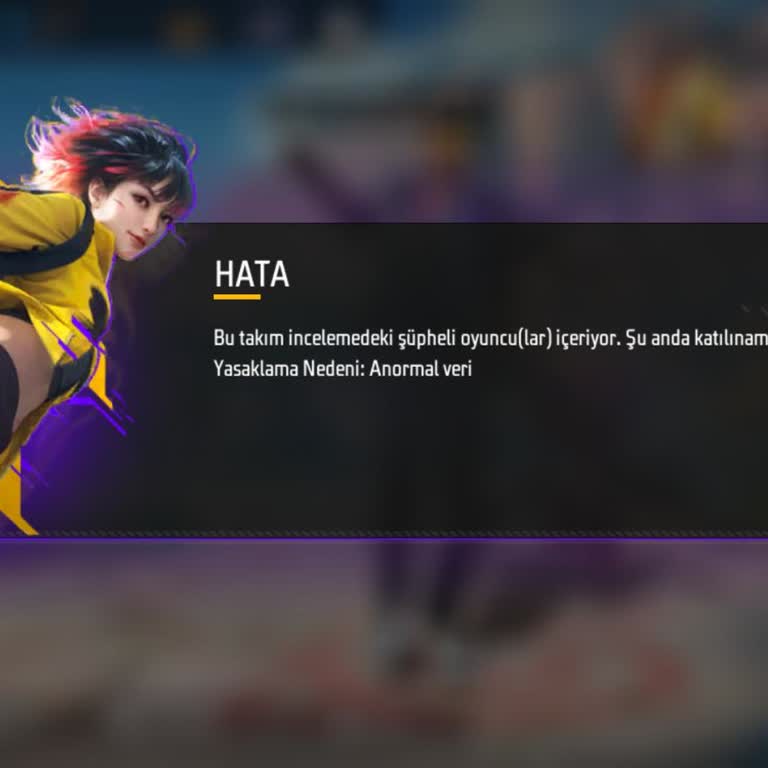 Anormal Veri Uyarısı Nedeniyle Hesabım Takıma Katılamıyor Ve Dereceli Maçlara Giremiyor