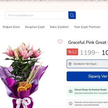 Lilyum Görseliyle Uyuşmayan Çiçek Gönderildi, İade Bekliyorum