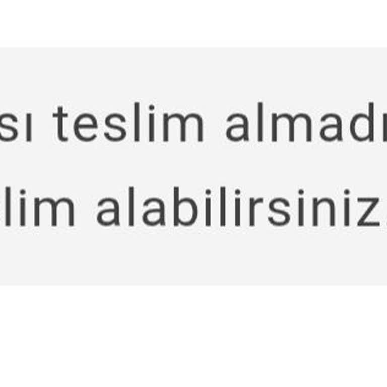 Gel Al Noktasına Teslim Edilmediği İçin Mağduriyet