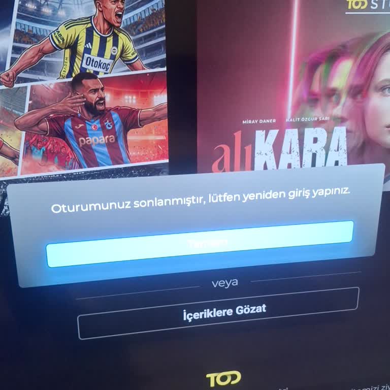 Ödemeli Eğlence Paketi TV’de Oturum Sonlandırma Hatası Ve Yardım Alamama