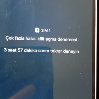 Kilit Ekranı Açılmıyor Ve İş Kaybı Yaşıyorum