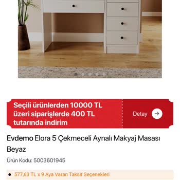 Kalitesiz Makyaj Masası Kurulumda Parçalandı