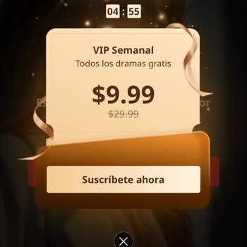 Compra de VIP semanal no activada en la app, pido reembolso a ReelShort