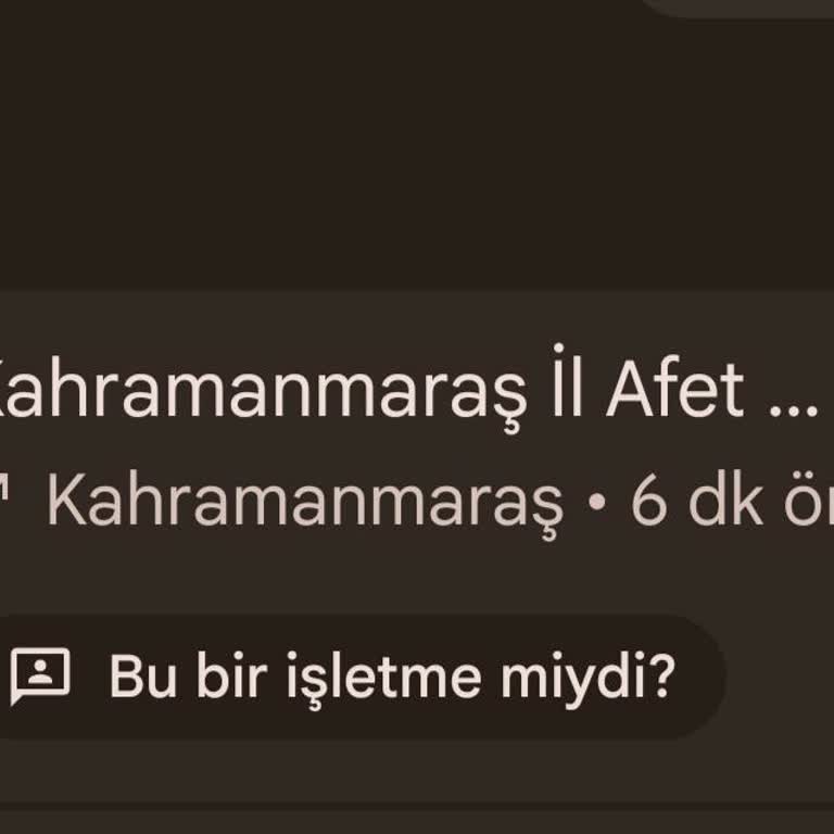 Kahramanmaraş AFAD Acil Durum Telefon Hattının Erişilememesi Vatandaşları Mağdur Ediyor