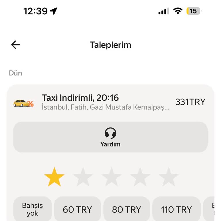 Yandex Şoförünün Fiziksel Şiddet Ve Hakaret Tehdidi