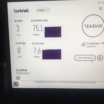 Taahhüt Edilen 85/20 Mbps Hızına Ulaşılamıyor