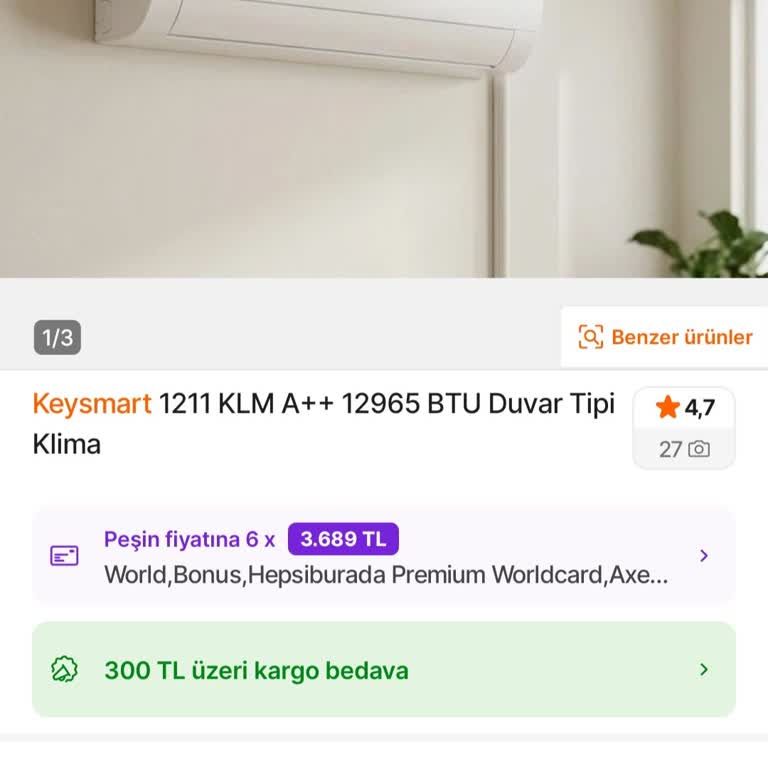 Teslim Edilmemiş Klima Siparişi İçin Açık Çözüm Talebi