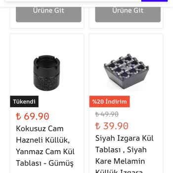 Melamin Olması Söylenen Küllük Plastik Çıktı Ve İade Talebi