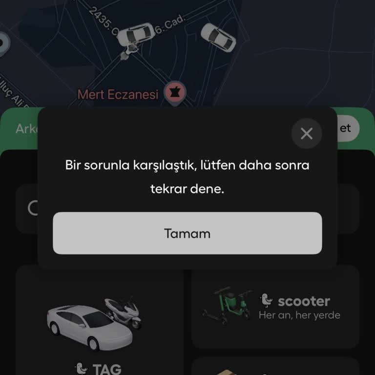 Martı Araba Hesabım Engellendi, Kira Yapamıyorum Ve Destek Yok