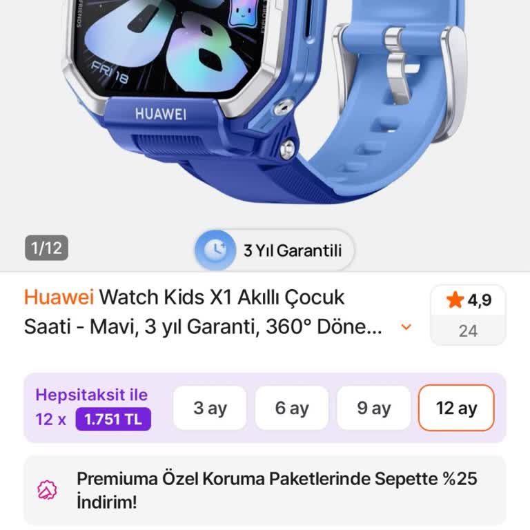 Huawei Resmi Sitesinde Çocuk Saatinin Fiyatı Trendyol’dan Çok Farklı