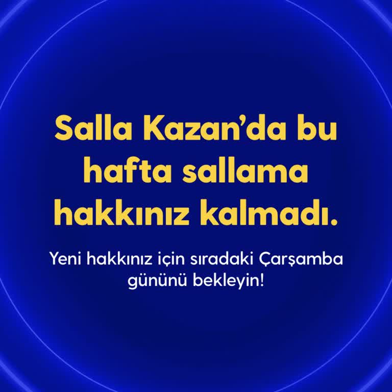 Doğum Günü Salla Kazan Hakkım Tanımlanmadı Ve Müşteri Hizmetleri Yardımsız