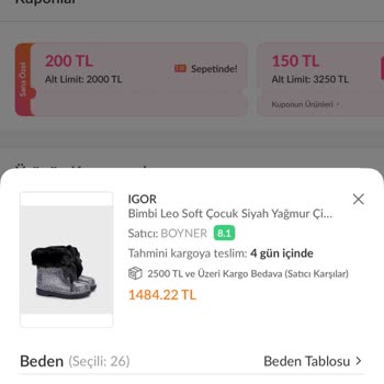 Kusurlu Bot İç Tabanı Ve Stok Yok Cevabı Değişim Talebimi Reddetti