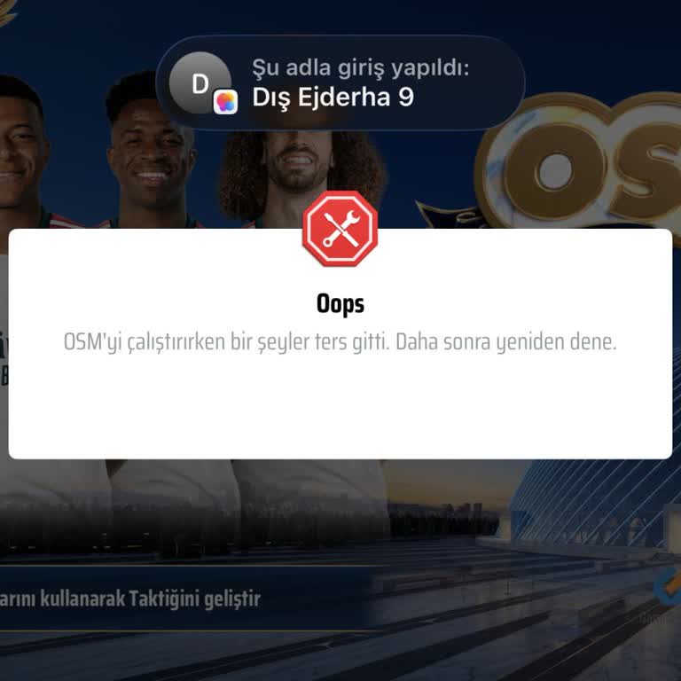 İos 26.6.1 Üzerinde OSM Oyunu Açılmıyor Ve Hata Mesajı Görüntüleniyor