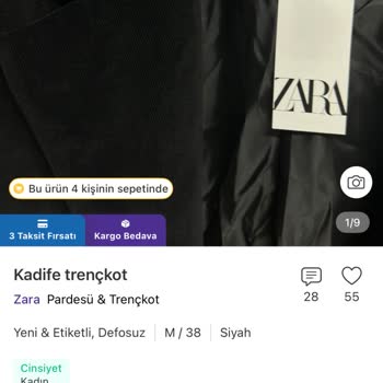 Sahte Zara Kabanı Hasarlı, Satıcı Engelleyerek İade Talebimi Reddetti