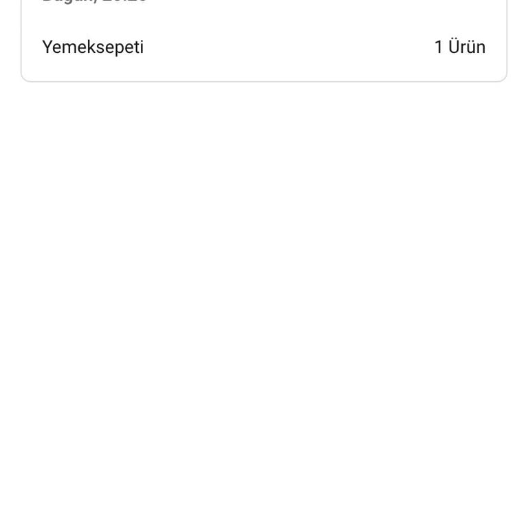 Teslim Edilmemiş Burger King Siparişi İçin 630 TL İadesi Talebi